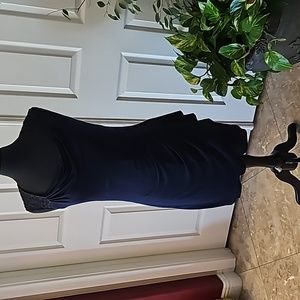 Enfocus Studios lace and knit dress.  Pit to pit 18", waist 16".